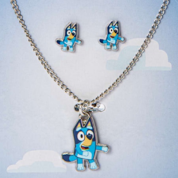 BLUEY Earring and Charm Necklace Set - Picture 2 of 2